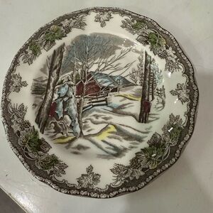 Johnson Bros The Friendly Village Sugar Maples 6 inch dessert plate England